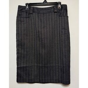 Atelier Old Money Herringbone Pencil Skirt Size 10 Tweed Dark Academia Capsule‎